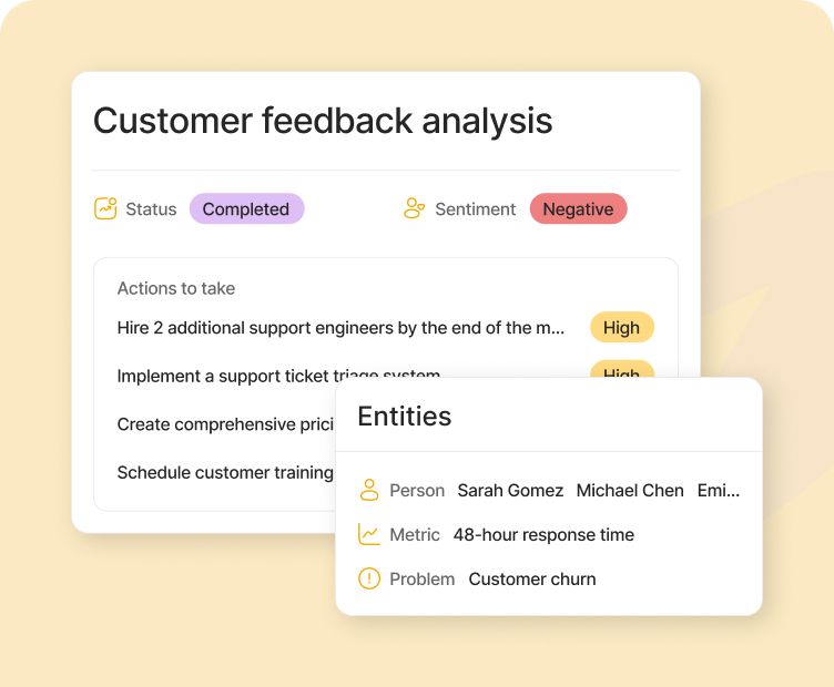 Customer service and support