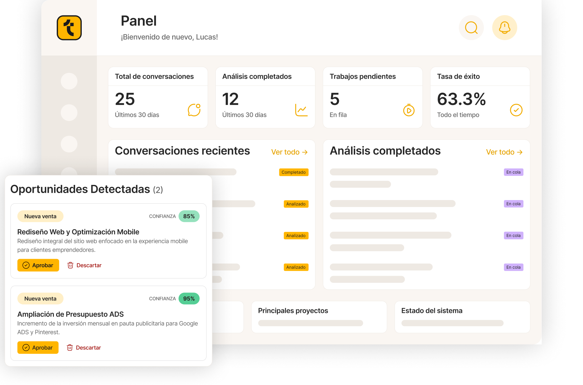 TukiMate Dashboard Interface