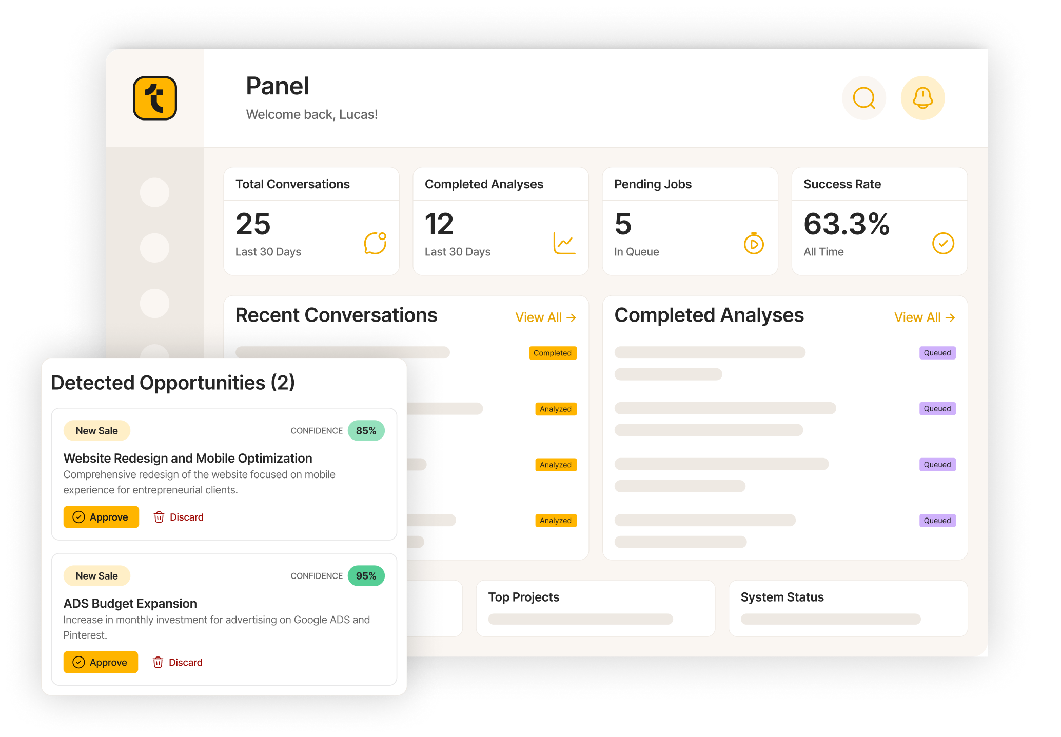TukiMate Dashboard Interface