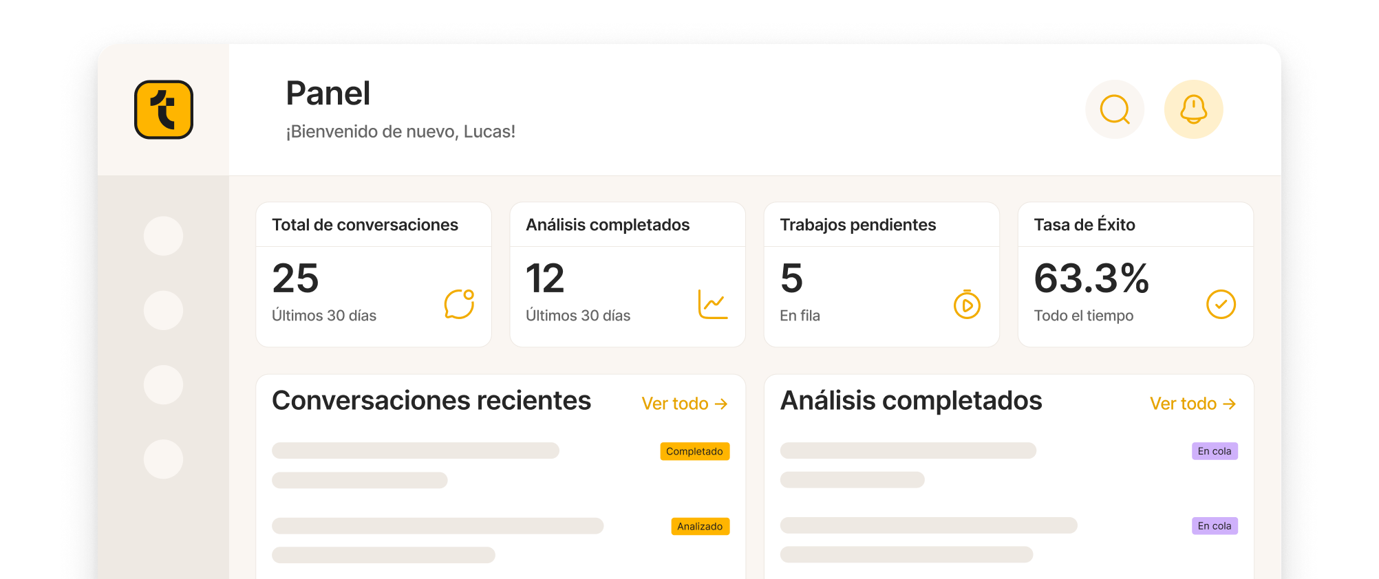 Vista previa del dashboard de TukiMate